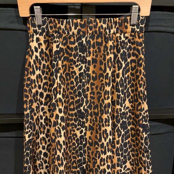 Pinup Couture PUG Laura Byrnes Retro A-Line Skirt In Cheetah Print Size M NWT - Picture 3 of 5
